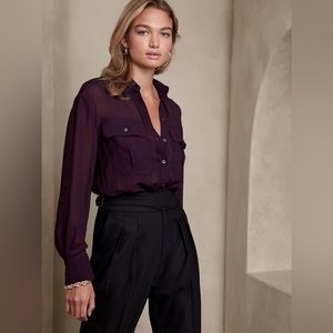 NEW- Banana Republic Sheer Expedition Shirt XL.